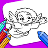 Angels Coloring Book